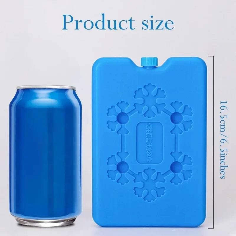 Portable Ice Pack Reusable Freezer Ice Cooling Pack Long-Lasting Cooling Water Fill Box for Fresh Food Storage Refrigeration